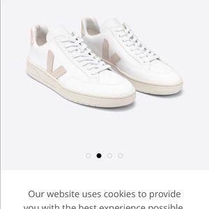 New Veja V-12 Sneakers in White/Sable